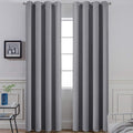 Grey Blackout Curtain Panels