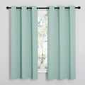 Aqua Room Darkening Curtains